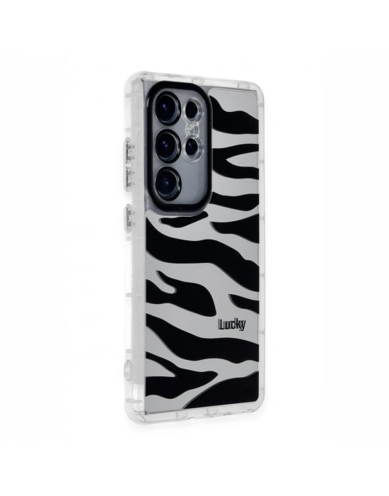 Newface Samsung Galaxy S24 Ultra Kılıf Reflexion Desenli Kapak - Desen 9