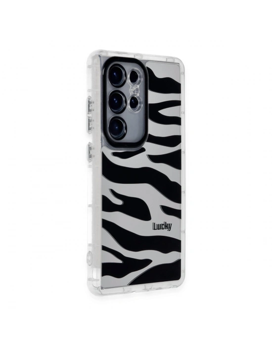 Newface Samsung Galaxy S24 Ultra Kılıf Reflexion Desenli Kapak - Desen 9