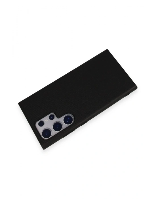 Newface Samsung Galaxy S24 Ultra Kılıf Taft Kapak - Siyah