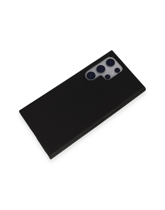 Newface Samsung Galaxy S24 Ultra Kılıf Taft Kapak - Siyah