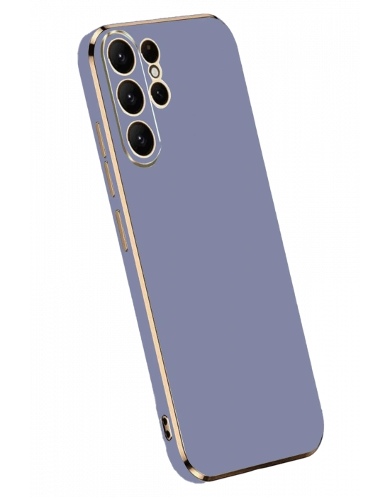 Newface Samsung Galaxy S24 Ultra Kılıf Volet Silikon - Mavi