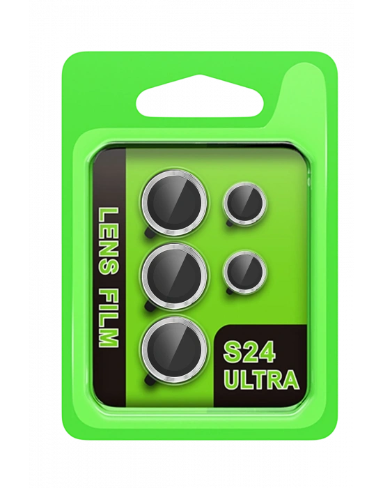 Newface Samsung Galaxy S24 Ultra Raze Metal Kamera Lens - Gümüş