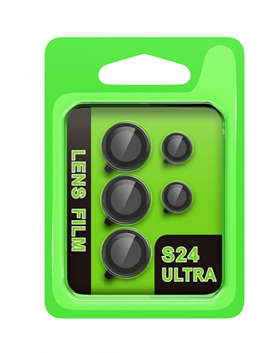 Newface Samsung Galaxy S24 Ultra Raze Metal Kamera Lens - Siyah