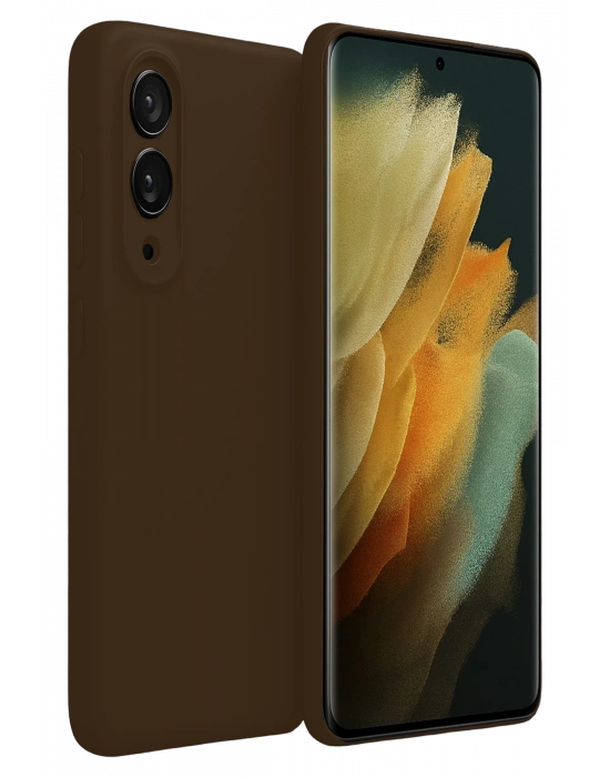 Newface Samsung Galaxy S25 Edge First Silikon - Kahverengi