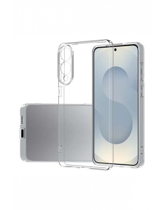 Newface Samsung Galaxy S25 Edge Kılıf Lüx Şeffaf Silikon