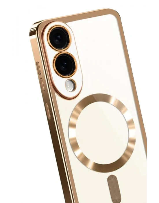 Newface Samsung Galaxy S25 Edge Kross Magneticsafe Kapak - Çöl Titanyum