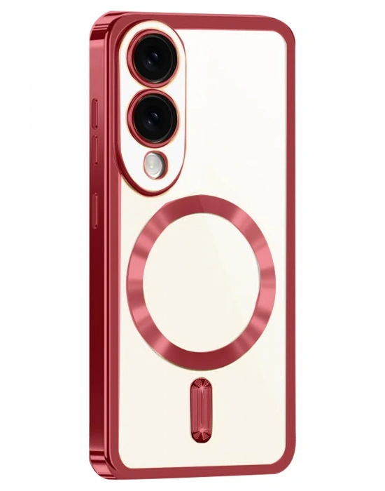 Newface Samsung Galaxy S25 Edge Kross Magneticsafe Kapak - Kırmızı