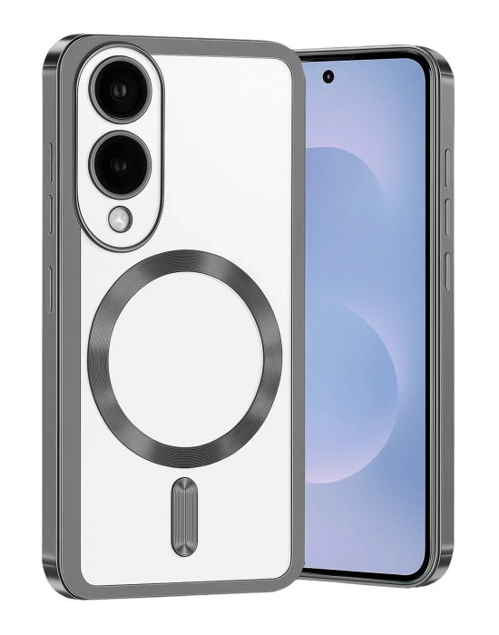 Newface Samsung Galaxy S25 Edge Kross Magneticsafe Kapak - Titan Gri