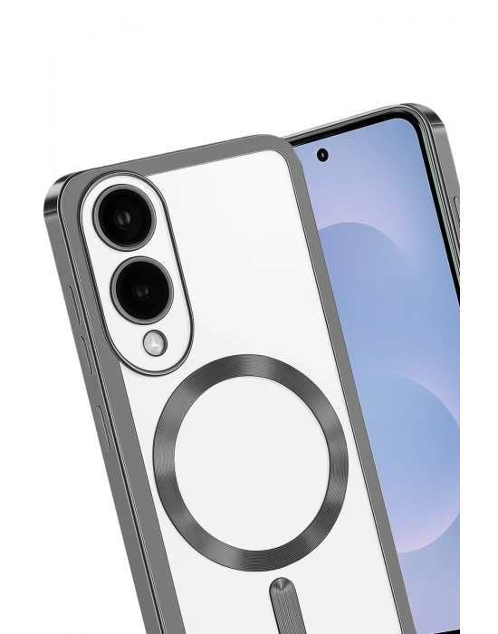 Newface Samsung Galaxy S25 Edge Kross Magneticsafe Kapak - Titan Gri