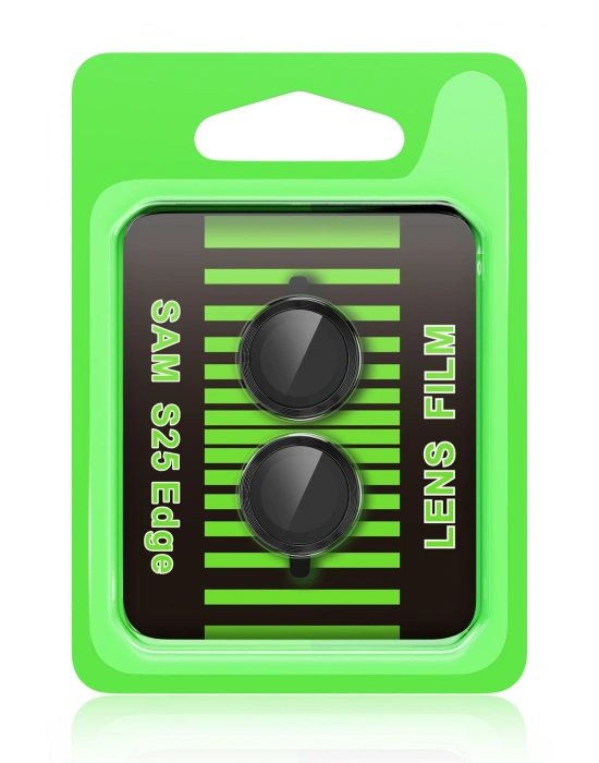 Newface Samsung Galaxy S25 Edge Raze Metal Kamera Lens - Siyah