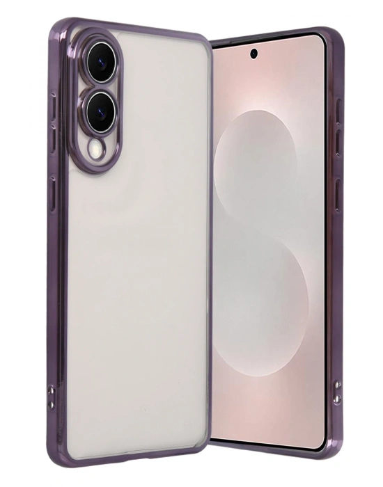 Newface Samsung Galaxy S25 Edge Razer Lensli Silikon - Mor