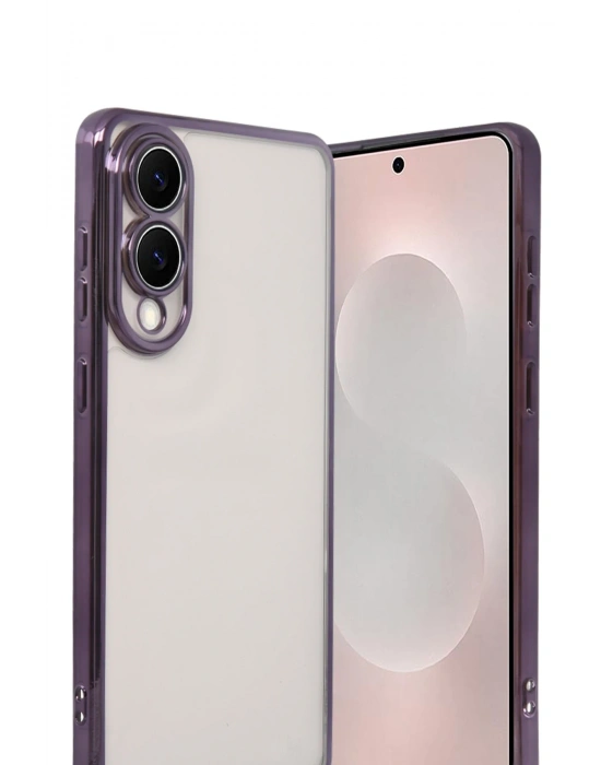 Newface Samsung Galaxy S25 Edge Razer Lensli Silikon - Mor