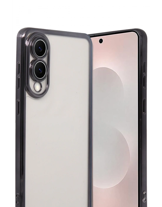 Newface Samsung Galaxy S25 Edge Razer Lensli Silikon - Siyah