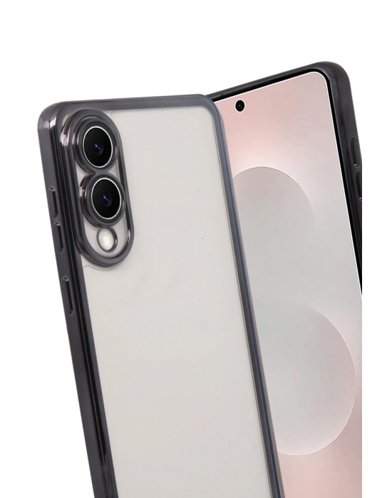 Newface Samsung Galaxy S25 Edge Razer Lensli Silikon - Siyah