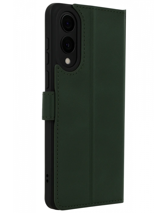 Newface Samsung Galaxy S25 Edge Trend S Plus Kapaklı Kılıf - Koyu Yeşil