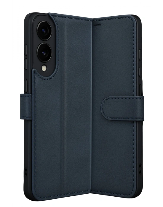 Newface Samsung Galaxy S25 Edge Trend S Plus Kapaklı Kılıf - Lacivert