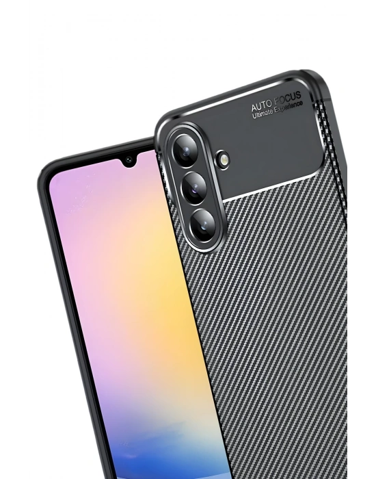 Newface Samsung Galaxy S25 FE Auto Focus Karbon Kapak - Siyah