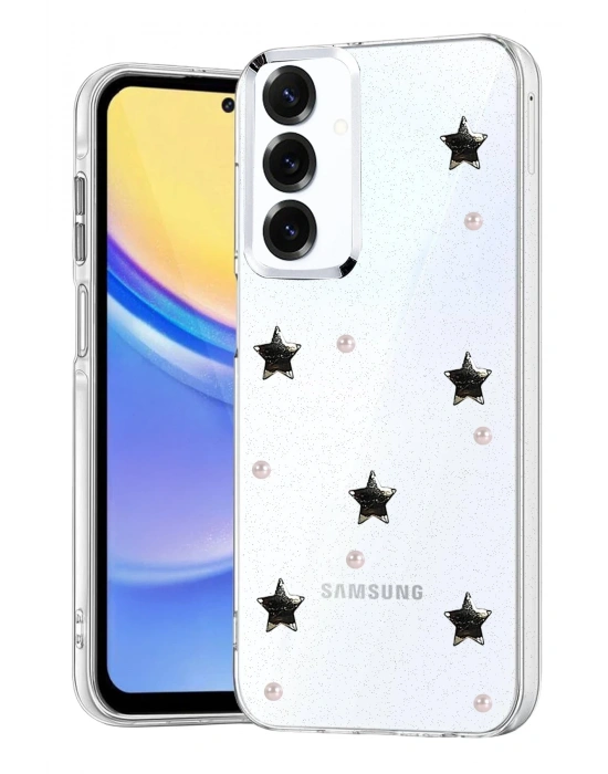 Newface Samsung Galaxy S25 FE Fiyonk Desenli Kapak - Desen 7