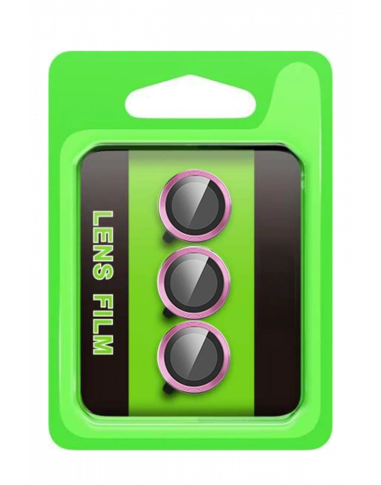 Newface Samsung Galaxy S25 FE Raze Metal Kamera Lens - Pembe