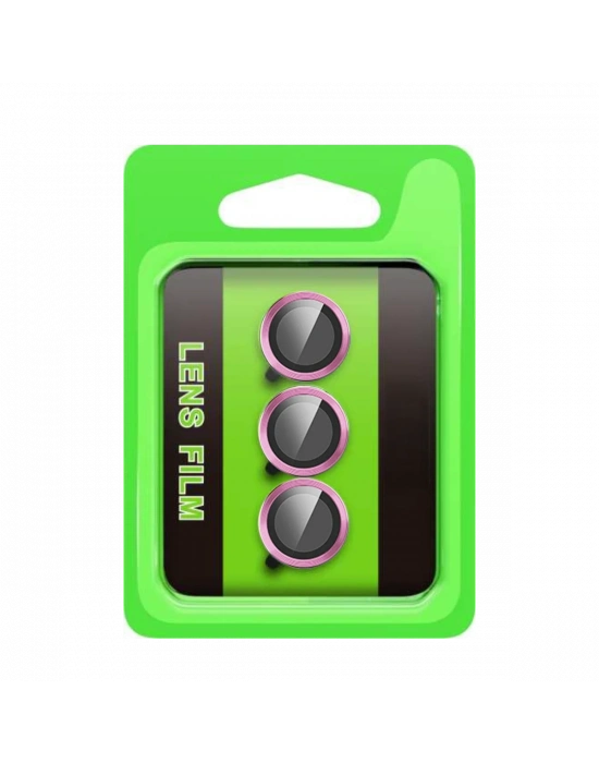 Newface Samsung Galaxy S25 FE Raze Metal Kamera Lens - Pembe