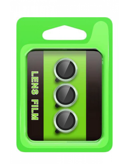 Newface Samsung Galaxy S25 FE Raze Metal Kamera Lens - Yeşil