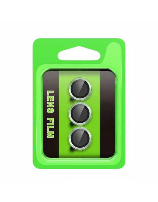 Newface Samsung Galaxy S25 FE Raze Metal Kamera Lens - Yeşil