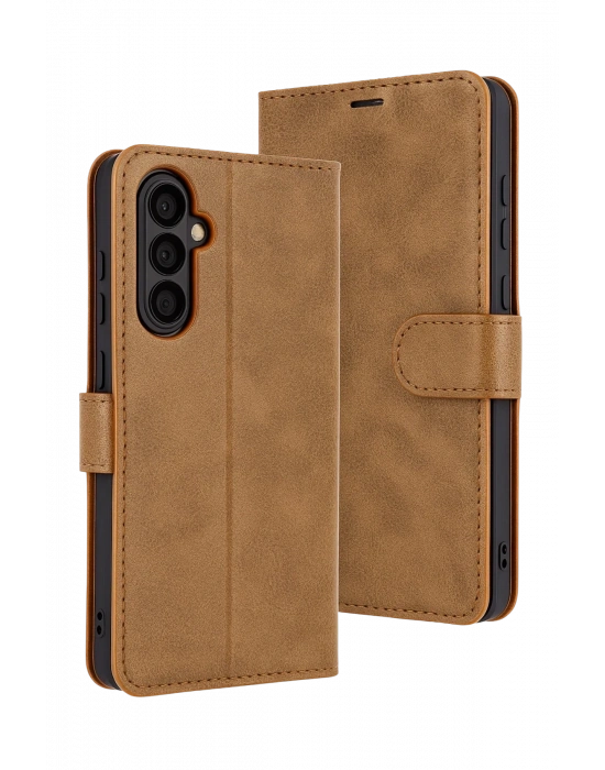 Newface Samsung Galaxy S25 FE Trend S Plus Kapaklı Kılıf - Taba