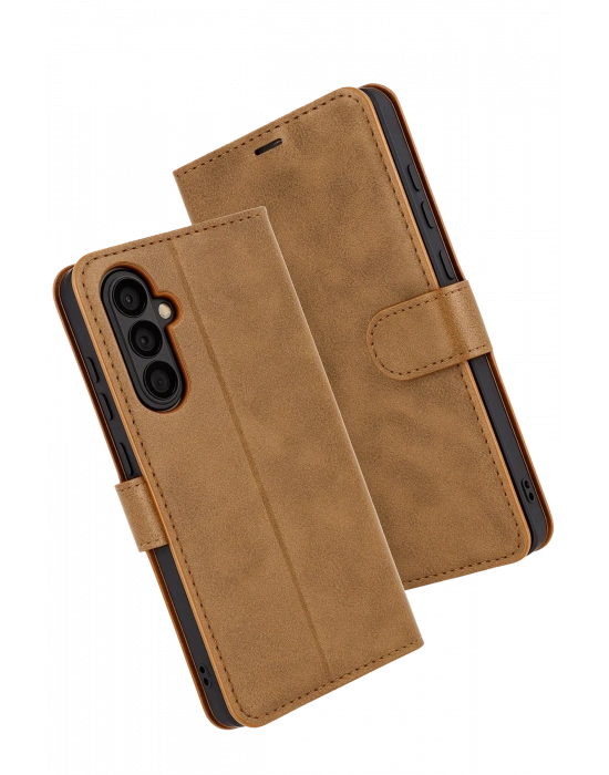 Newface Samsung Galaxy S25 FE Trend S Plus Kapaklı Kılıf - Taba