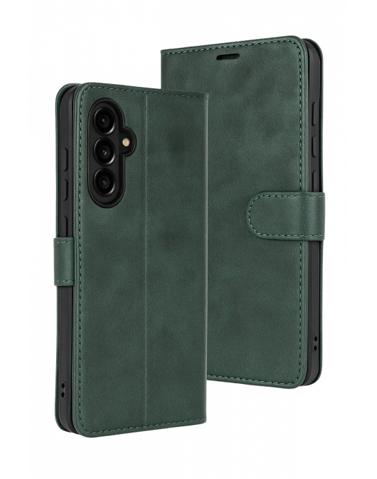 Newface Samsung Galaxy S25 FE Trend S Plus Kapaklı Kılıf - Yeşil