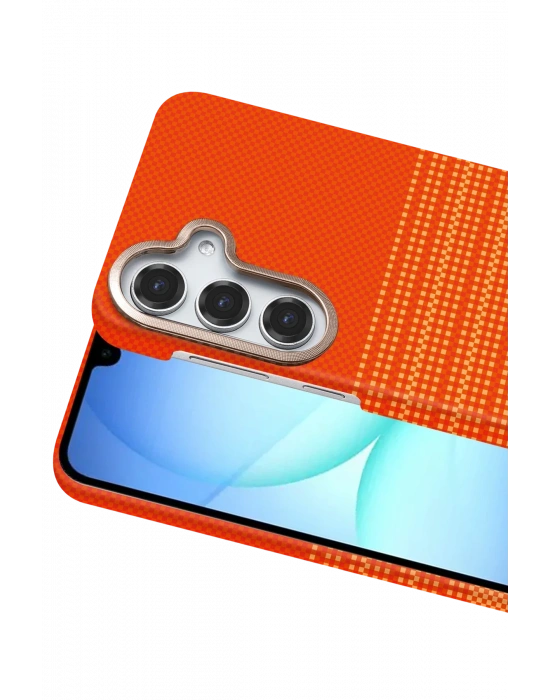 Newface Samsung Galaxy S25 FE Vega Magsafe Kapak - Turuncu