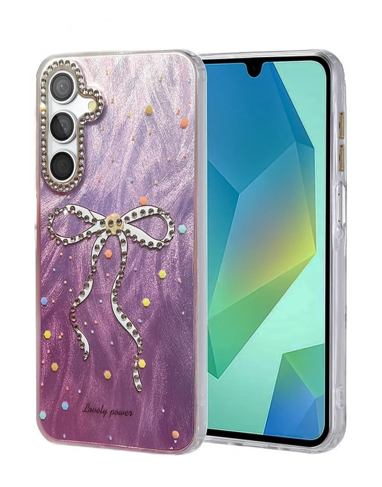 Newface Samsung Galaxy S25 Kılıf Blade Aynalı Desenli Kapak - Desen 1