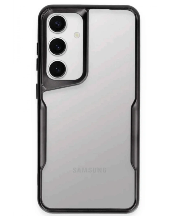 Newface Samsung Galaxy S25 Kılıf Boyi Silikon Kapak - Siyah