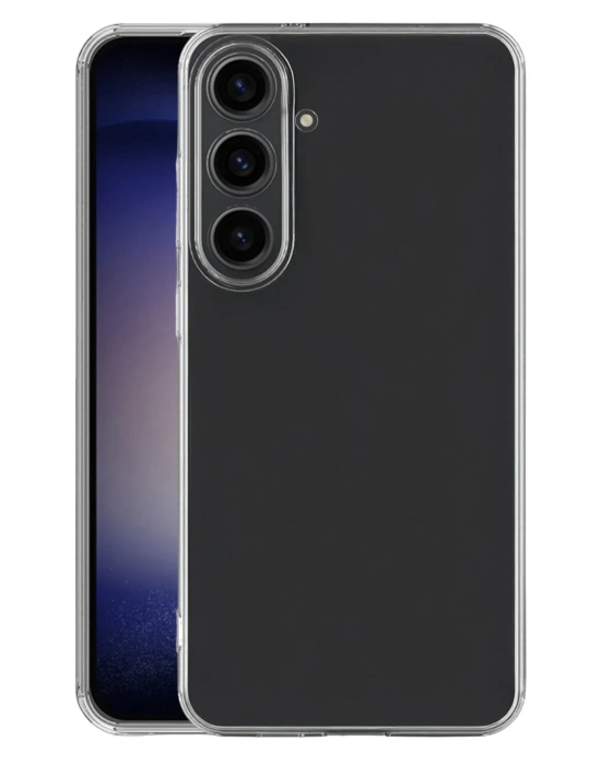 Newface Samsung Galaxy S25 Kılıf Lüx Şeffaf Silikon