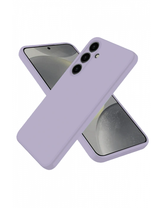 Newface Samsung Galaxy S25 Kılıf Nano içi Kadife Silikon - Lila