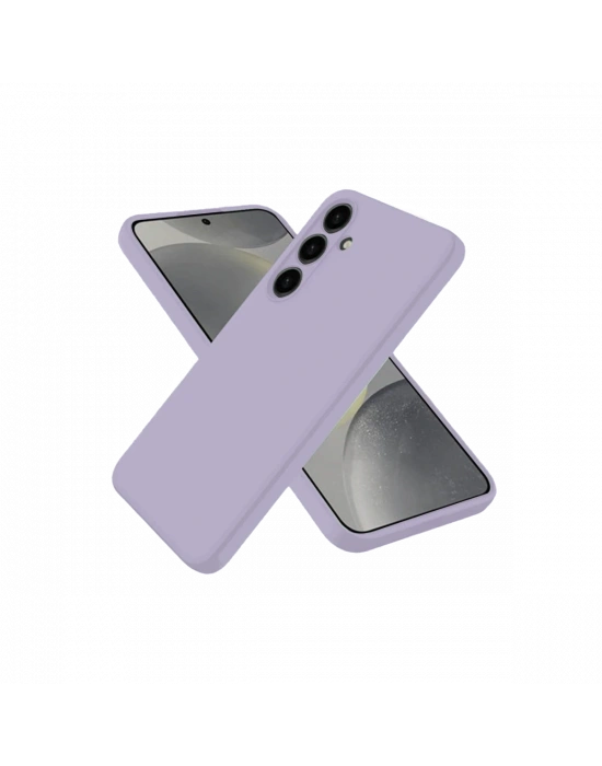 Newface Samsung Galaxy S25 Kılıf Nano içi Kadife Silikon - Lila