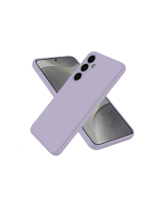 Newface Samsung Galaxy S25 Kılıf Nano içi Kadife Silikon - Lila