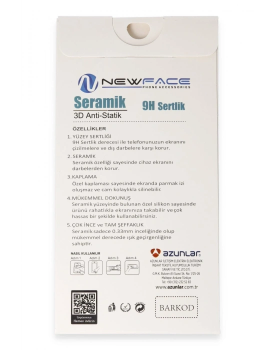 Newface Samsung Galaxy S25 Plus 3D Antistatik Seramik Nano Ekran Koruyucu