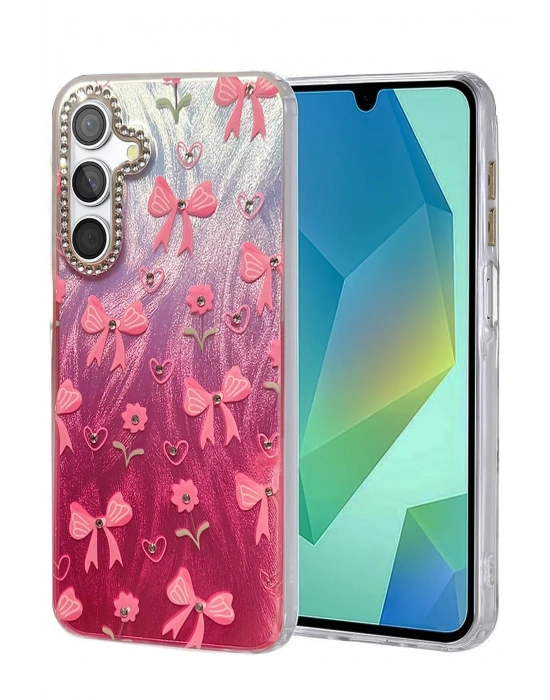 Newface Samsung Galaxy S25 Plus Kılıf Blade Aynalı Desenli Kapak - Desen 3