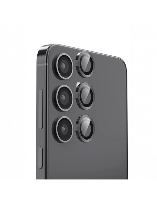 Newface Samsung Galaxy S25 Raze Metal Kamera Lens - Siyah