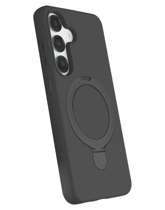 Newface Samsung Galaxy S25 Regal Magsafe Standlı Kapak - Titan Gri