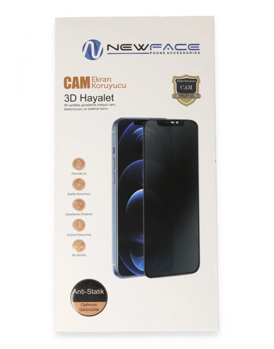 Newface Samsung Galaxy S25 Ultra 3D Antistatik Hayalet Cam Ekran Koruyucu