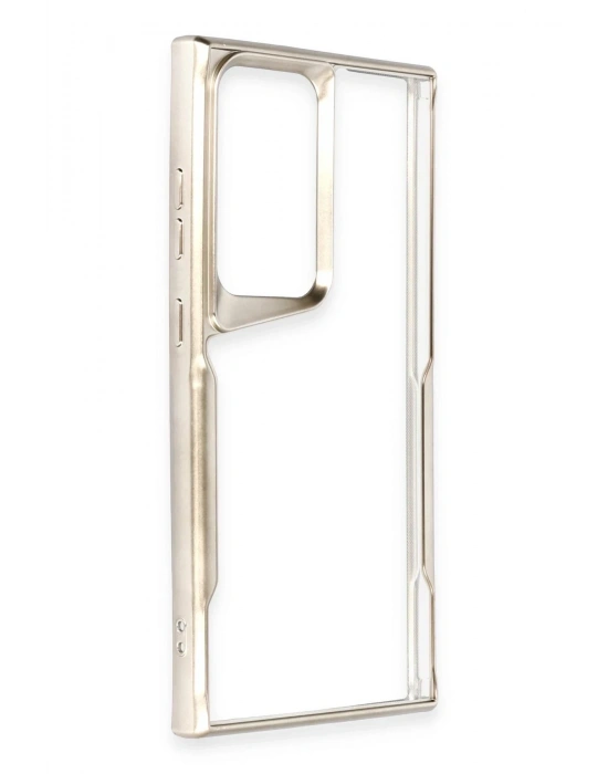 Newface Samsung Galaxy S25 Ultra Kılıf Boyi Silikon Kapak - Titan Gri