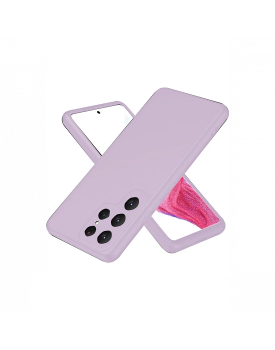 Newface Samsung Galaxy S25 Ultra Kılıf First Silikon - Lila