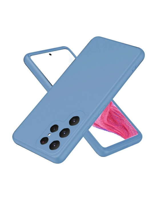 Newface Samsung Galaxy S25 Ultra Kılıf First Silikon - Mavi