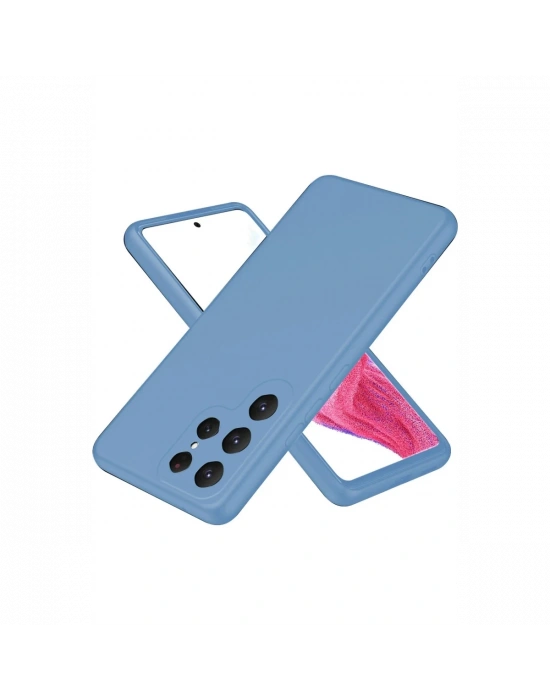 Newface Samsung Galaxy S25 Ultra Kılıf First Silikon - Mavi
