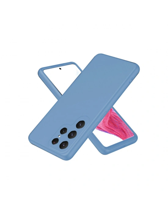Newface Samsung Galaxy S25 Ultra Kılıf First Silikon - Mavi