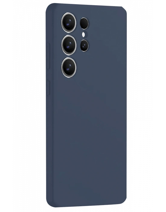 Newface Samsung Galaxy S25 Ultra Kılıf Nano içi Kadife Silikon - Lacivert