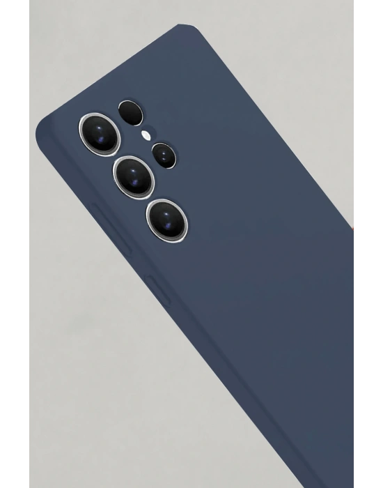 Newface Samsung Galaxy S25 Ultra Kılıf Nano içi Kadife Silikon - Lacivert