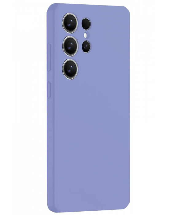 Newface Samsung Galaxy S25 Ultra Kılıf Nano içi Kadife Silikon - Lila