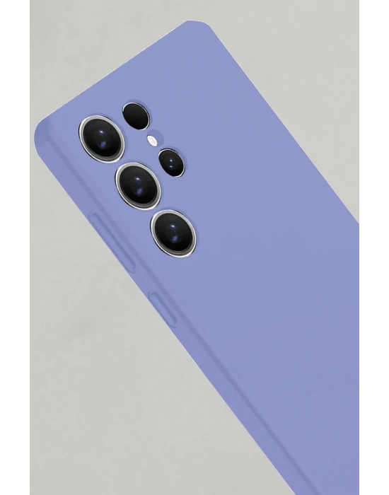 Newface Samsung Galaxy S25 Ultra Kılıf Nano içi Kadife Silikon - Lila